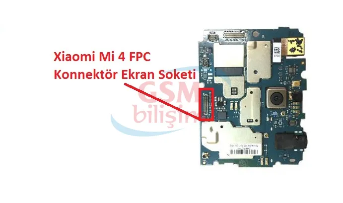 Xiaomi Mi 4 FPC Konnektör Ekran Soketi (Anakart Üstündeki Soket)