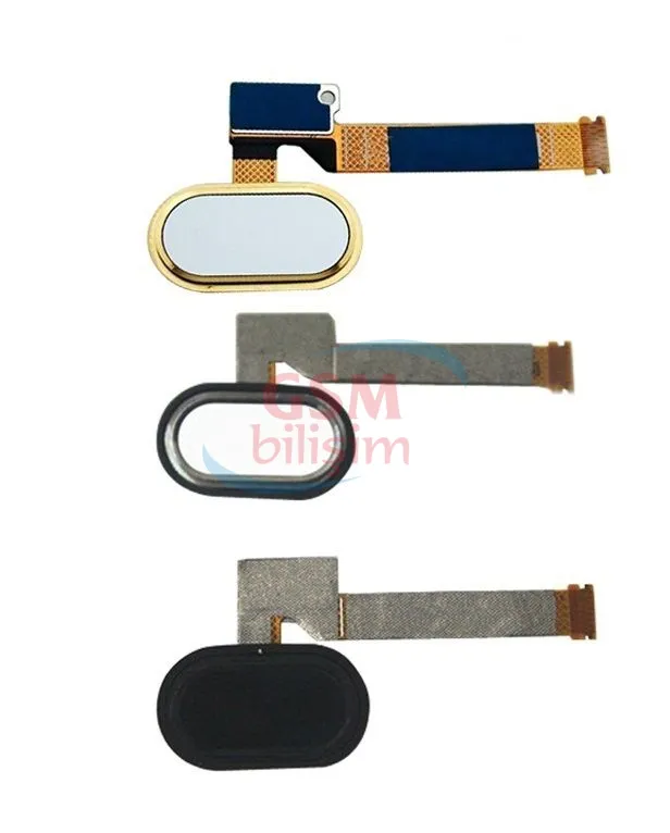 Meizu MX5 Orta Tuş Parmakizi Okuyucu Beyaz