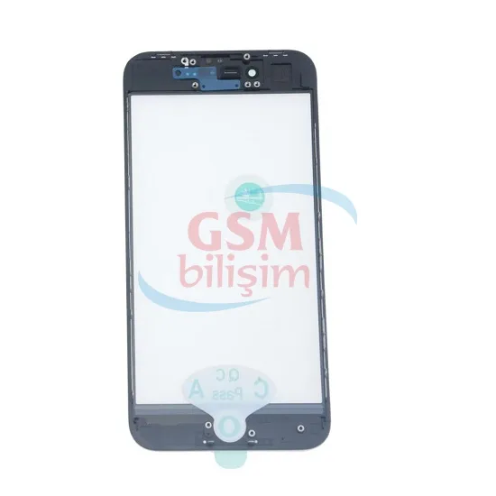 iPhone 8 Dokunmatik Camı Siyah (Çıtalı)(OCAlı)