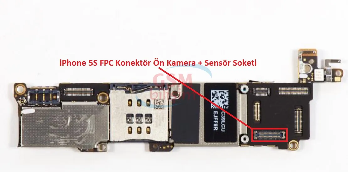 iPhone 5S FPC Konektör Küçük Kamera Soketi (Anakart Üstündeki Soket)