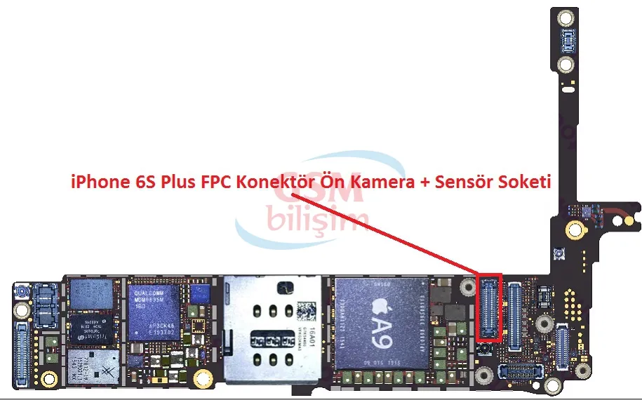 iPhone 6S Plus FPC Konektör Küçük Kamera Soketi (Anakart Üstündeki Soket)