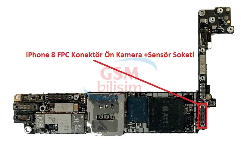 iPhone 8 FPC Konektör Küçük Kamera Soketi (Anakart Üstündeki Soket)