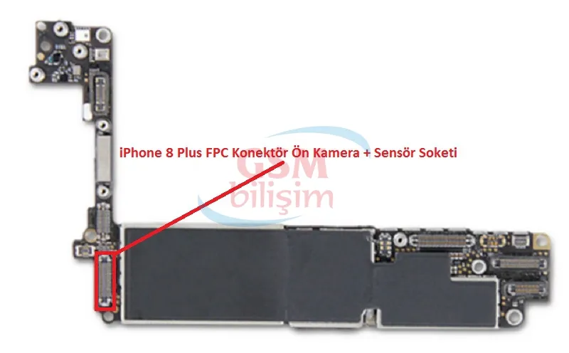 iPhone 8 Plus FPC Konektör Küçük Kamera Soketi (Anakart Üstündeki Soket)