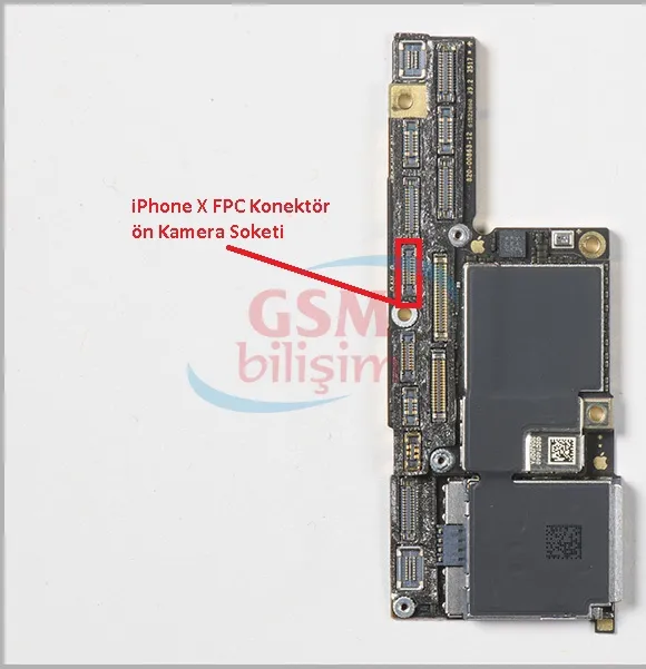 iPhone X FPC Konektör Küçük Kamera Soketi (Anakart Üstündeki Soket)