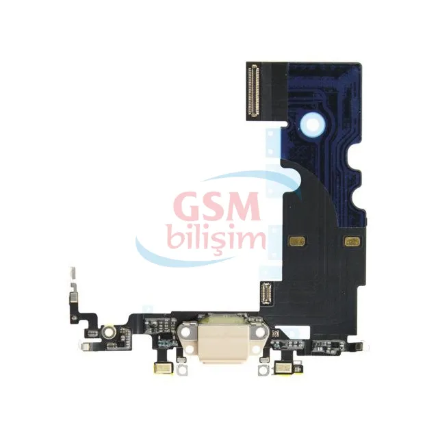iPhone 8 Şarj Soketi Filmli Gold