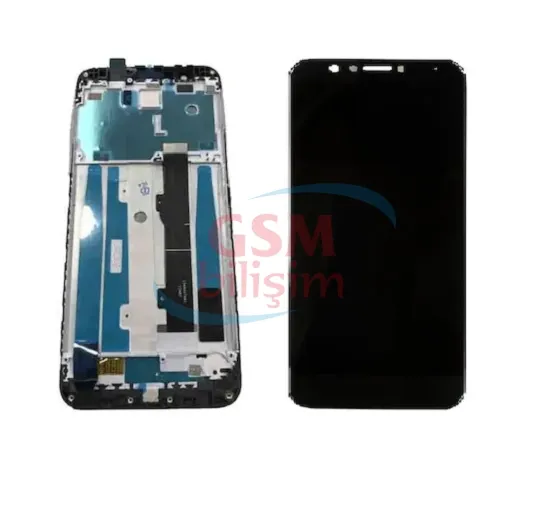 General Mobile GM8 Lcd Ekran Siyah (Çıtalı)(Orijinal)