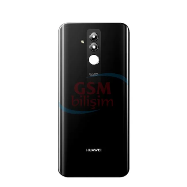 Huawei Mate 20 Lite Arka Kapak Batarya Kapağı Siyah (Lensli)