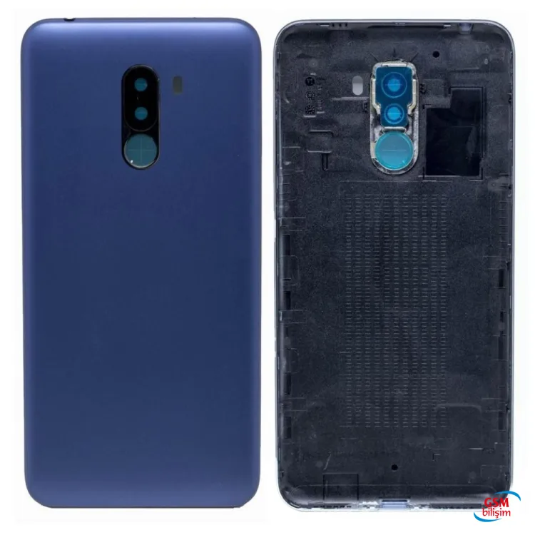 Xiaomi Pocophone F1 Arka Kapak Batarya Kapağı Mavi