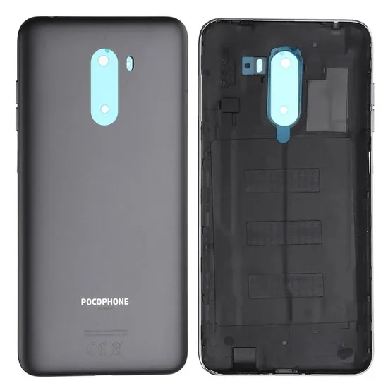 Xiaomi Pocophone F1 Arka Kapak Batarya Kapağı Siyah