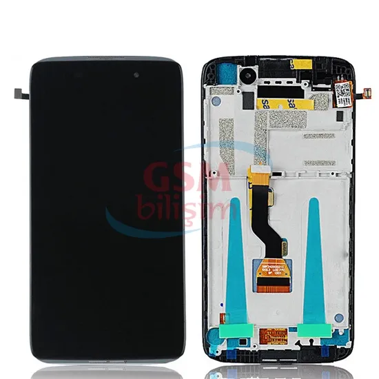 Alcatel İdol 3 (4,7) Lcd Ekran Siyah (OT-6039)(Çıtalı)