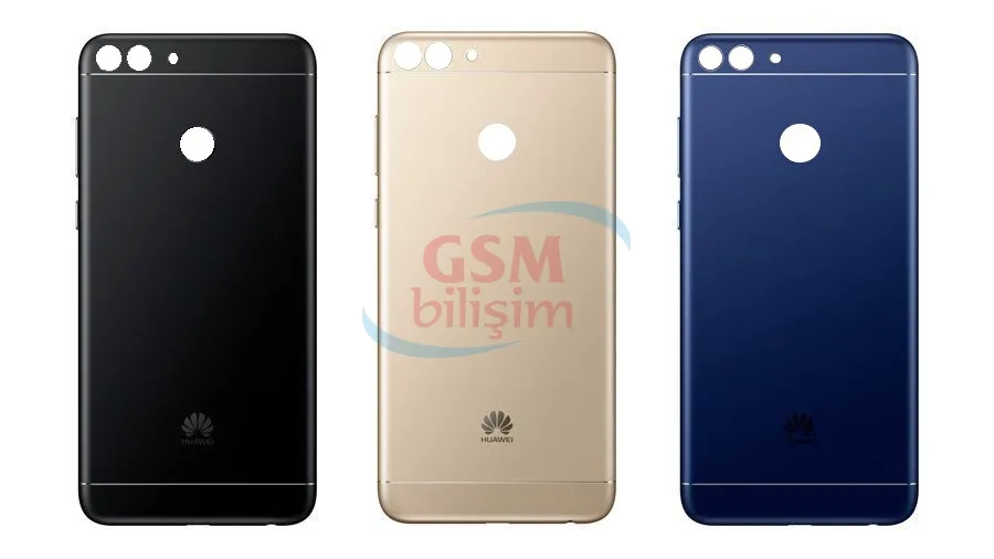 Huawei PSmart Arka Kapak Batarya Kapağı Metal Mavi