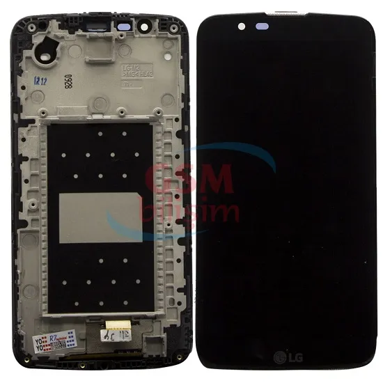 Lg K10 Lcd Ekran Siyah (Çıtalı)(ÇiftHatlı)