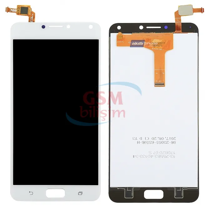 Asus Zenfone 4 Max Lcd Ekran Beyaz (ZC554KL)(Orijinal)
