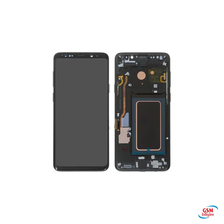 Samsung S9 Lcd Ekran Siyah (Çıtalı)(Orijinal)(Revize)