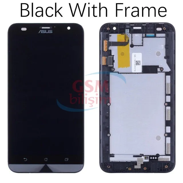 Asus Zenfone 2 Laser Lcd Ekran Siyah (ZE550KL)(Çıtalı)(Orijinal)