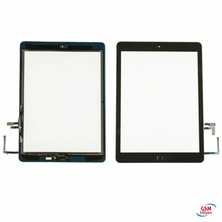 iPad Air İPad 5 Dokunmatikli Cam Siyah (Menü Tuşlu)