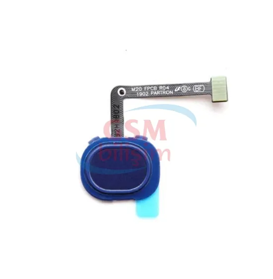 Samsung M20 / M30 Parmakizi Okuyucu Mavi