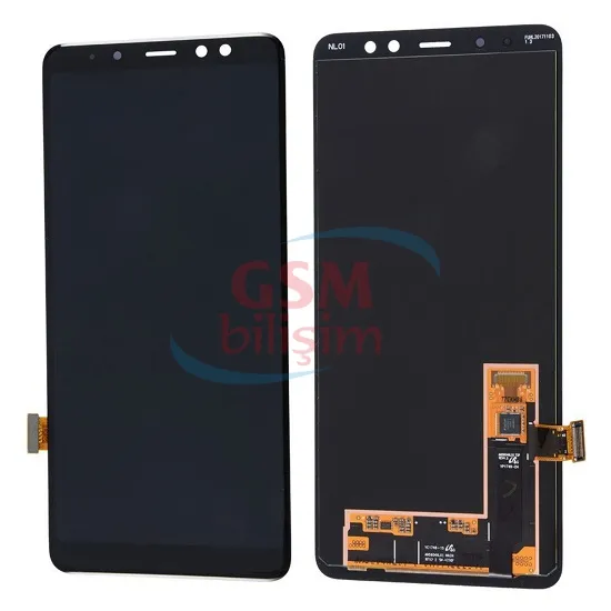Samsung A8 2018 Lcd Ekran Siyah (Orijinal)(Revize)