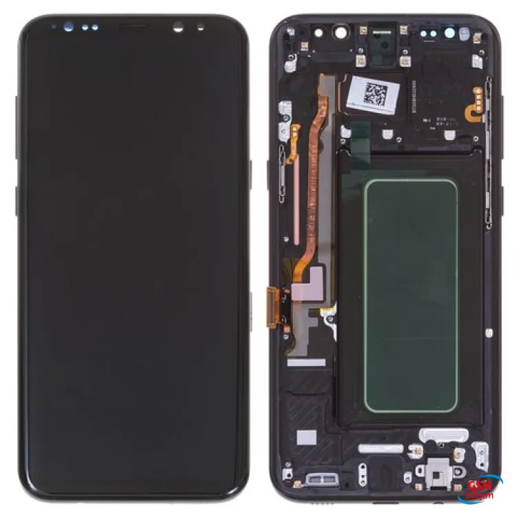 Samsung S8 Lcd Ekran Siyah (Çıtalı)(H.K.)