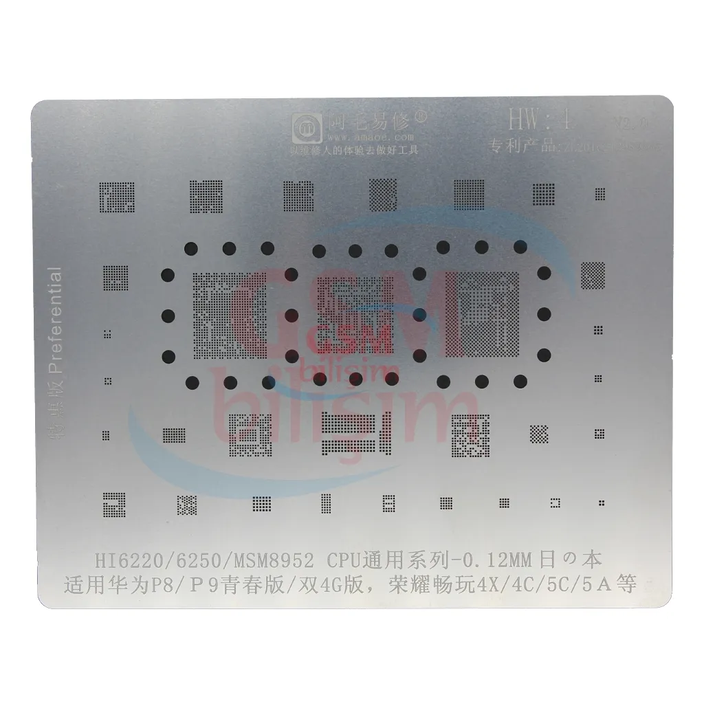 Amaoe Entegre Lehimleme Kalıbı No: HW-1 (Huawei Kirin930/935 HI3630/3635)