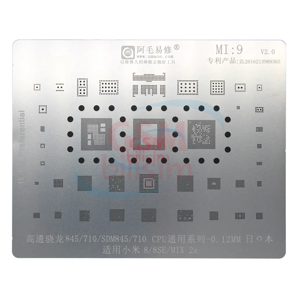 Amaoe Entegre Lehimleme Kalıbı No: Mi-9 (Qualcomm845/710 SDM845/710)