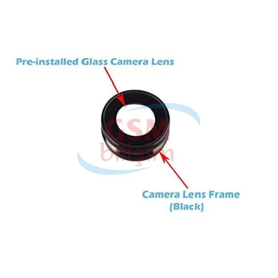 iPhone 7 Kamera Lensi Siyah (Çerçeveli)