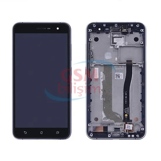 Asus Zenfone 3 5.5 Lcd Ekran Siyah (Çıtalı)(Orijinal)(ZE552KL)