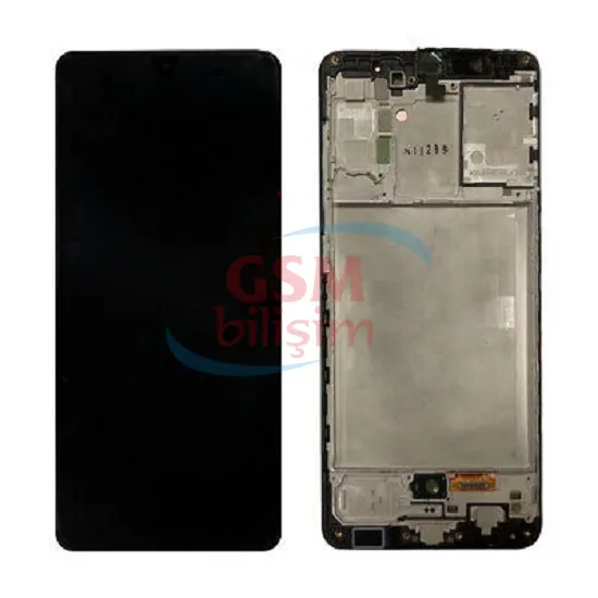 Samsung A31 Lcd Ekran Siyah (Çıtalı)(Orijinal)(Servis)