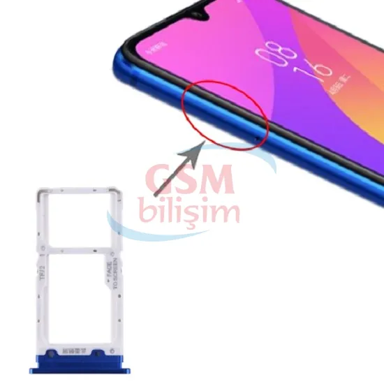 Xiaomi Mi 9 Lite Sim Kızağı Mavi