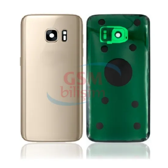 Samsung S7 Arka Kapak Gold (Lensli)