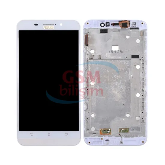Asus Zenfone Max Lcd Ekran Beyaz (Çıtalı)(Orijinal)(ZC550KL-Z010D)