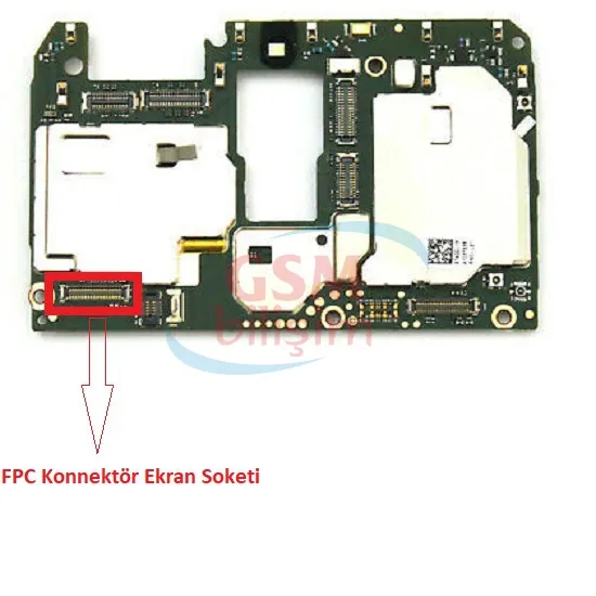 Huawei Mate 10 Lite FPC Konnektör Ekran Soketi (Anakart Üstündeki Soket)