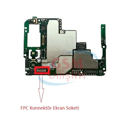 Huawei P40 Lite FPC Konnektör Ekran Soketi (Anakart Üstündeki Soket)