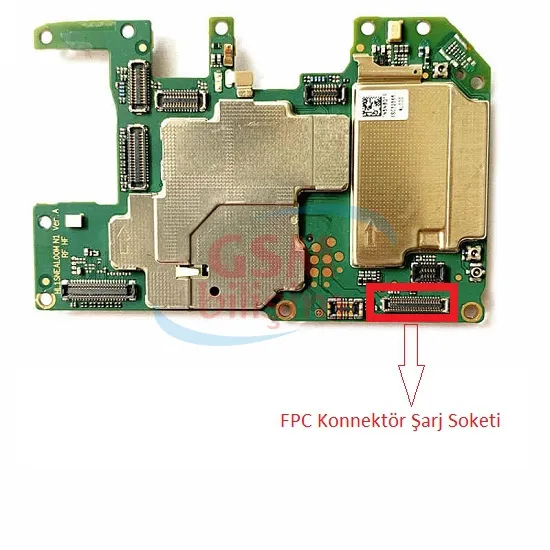 Huawei Y7 2019 FPC Konnektör Şarj Soketi (Anakart Üstündeki Soket)