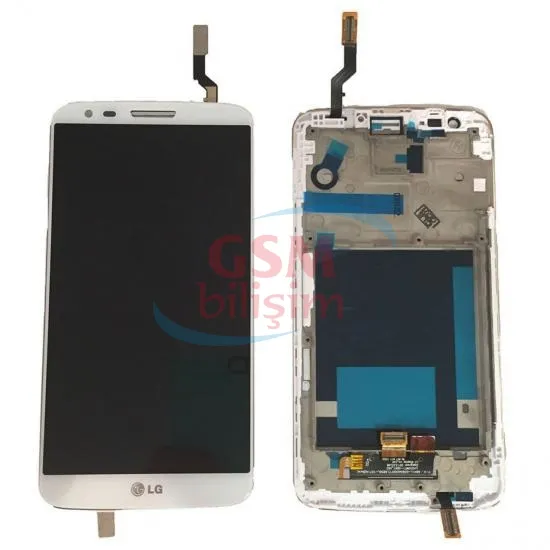 Lg G2 Lcd Ekran Beyaz (D800)(Çıtalı)(Revize)