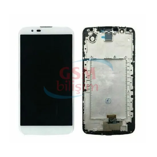 Lg K10 2016 Lcd Ekran Beyaz (Çıtalı)