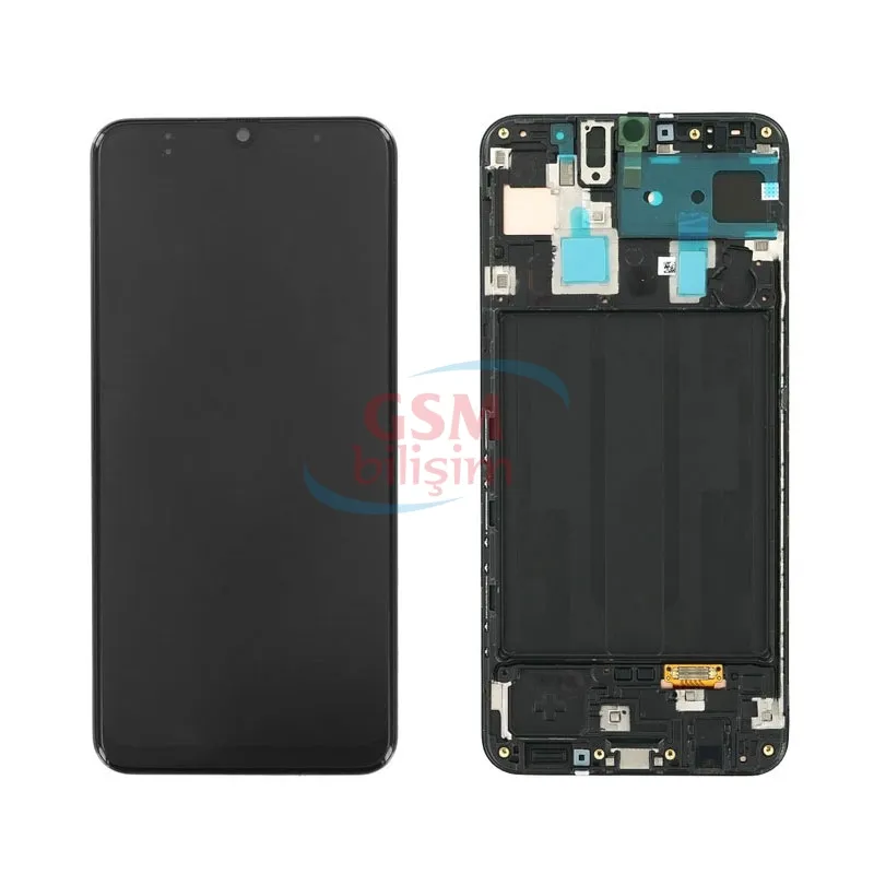 Samsung A30 Lcd Ekran Siyah (Çıtalı)(Oled)
