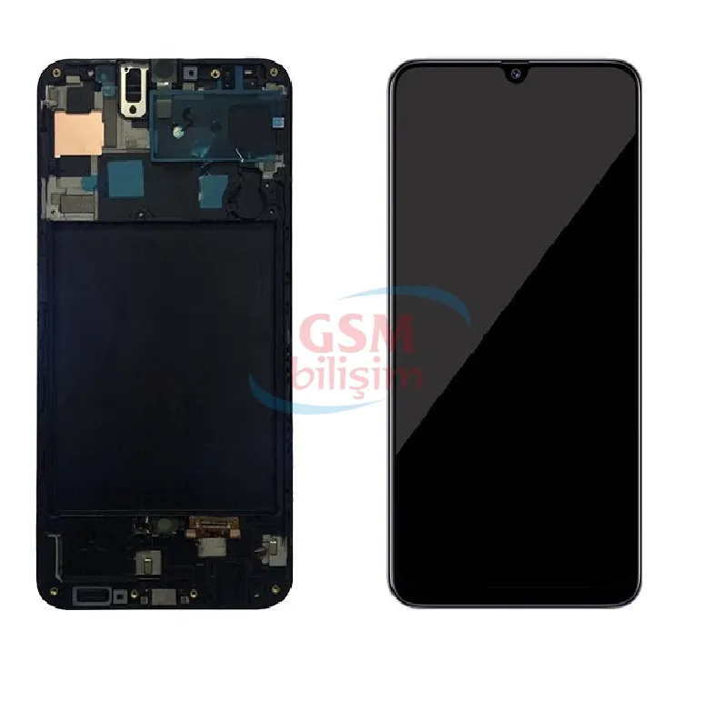 Samsung A50s Lcd Ekran Siyah (Çıtalı)(Oled)