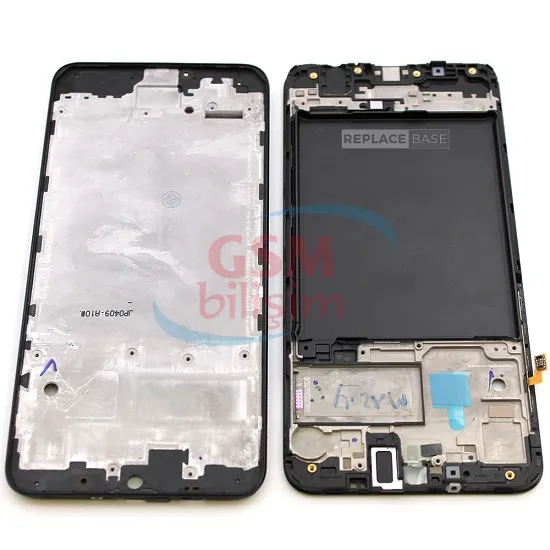 Samsung A10 Ekran Çıtası Siyah (Orta Kasa)