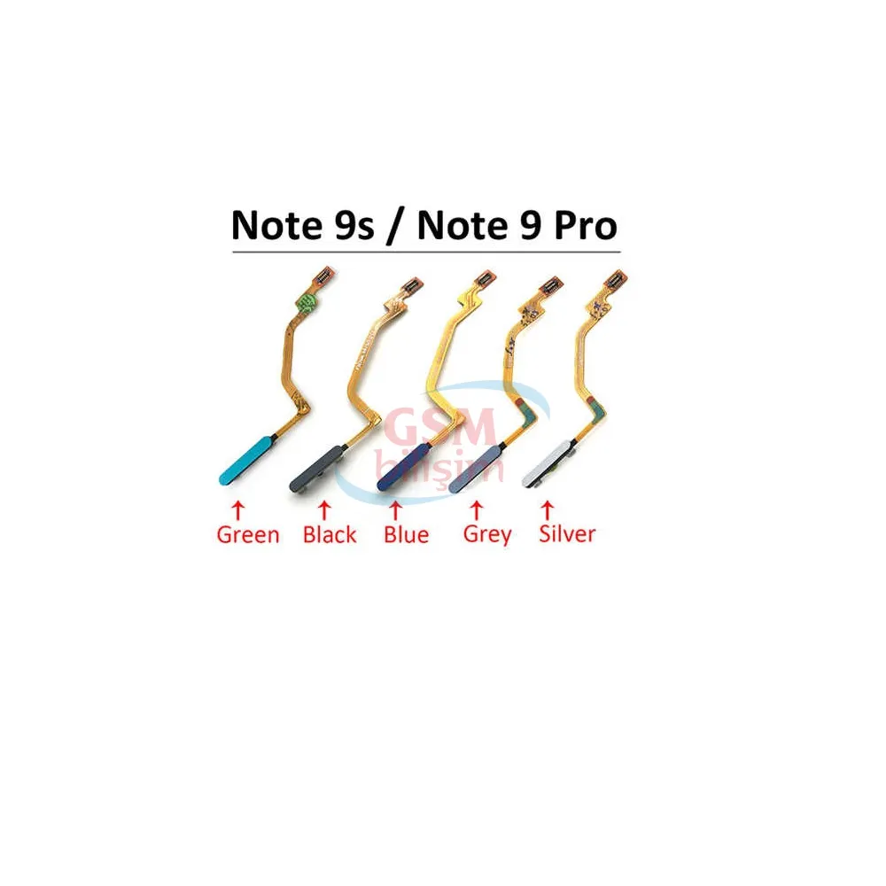 Xiaomi Redmi Note 9 Pro Parmakizi Okuyucu Mavi