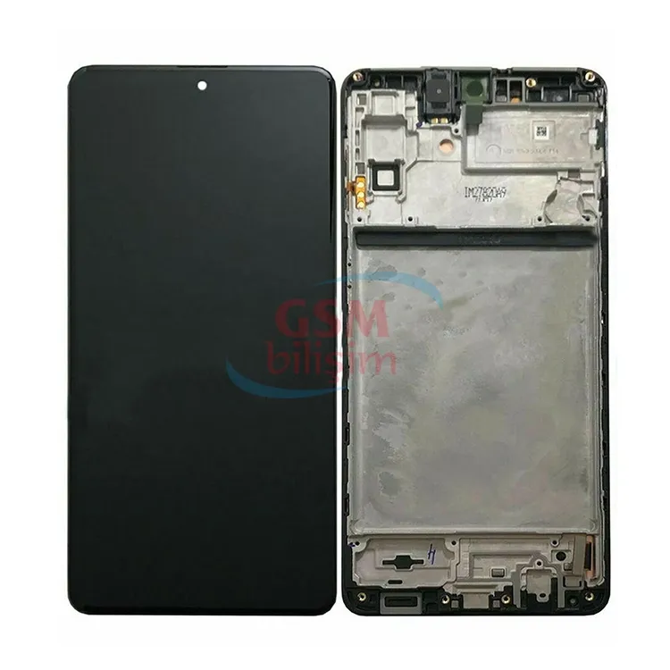 Samsung M51 Lcd Ekran Siyah (Çıtalı)(Orijinal)(Servis)