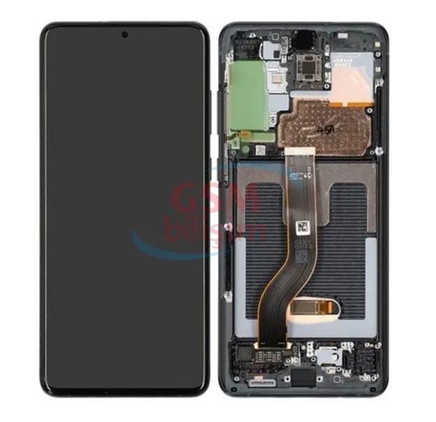 Samsung S20 Ultra Lcd Ekran Siyah (Çıtasız)(Orijinal)(Servis)