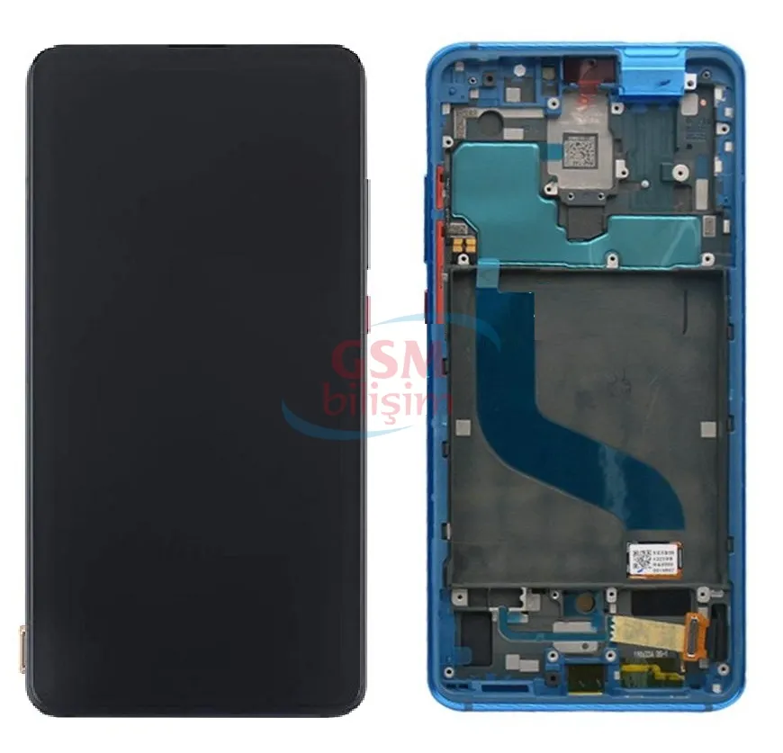 Xiaomi Mi 9T Lcd Ekran Mavi (Çıtalı)(Orijinal)