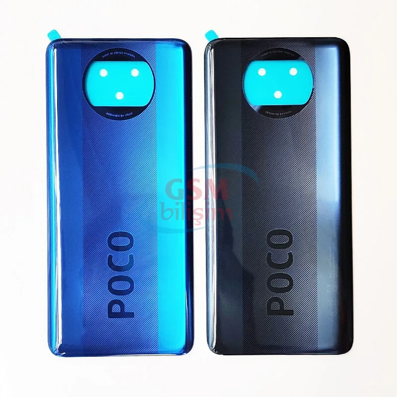 Xiaomi Poco X3 NFC Arka Kapak Batarya Kapağı Mavi