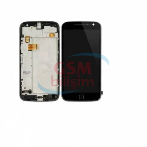 Motorola E4 Lcd Ekran Siyah (XT1762)(Orijinal)(Çıtalı)