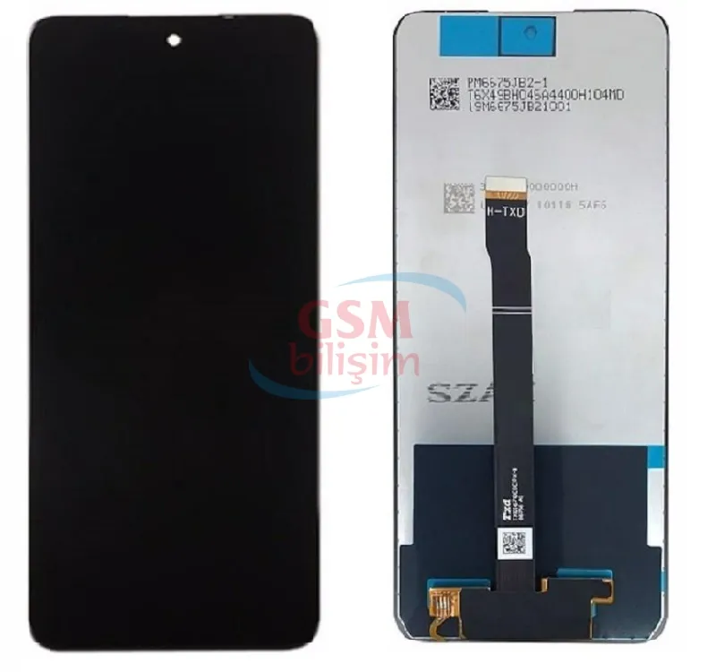 Huawei PSmart 2021 Lcd Ekran Siyah (Çıtalı)(Orijinal)