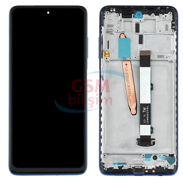 Xiaomi Poco X3 / X3 NFC Lcd Ekran Mavi (Çıtalı)