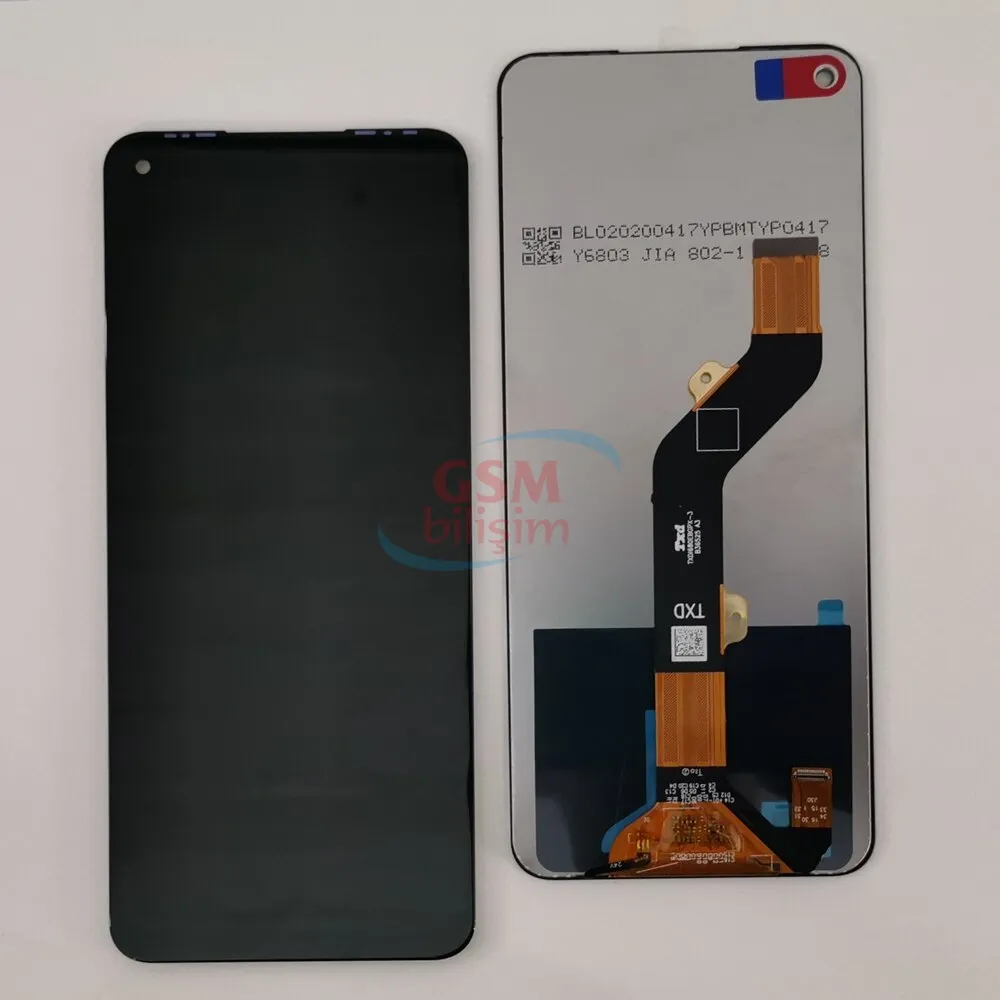 Tecno Camon 16 Lcd Ekran Siyah (Orijinal)(CE7 - CE7j - CE9h)
