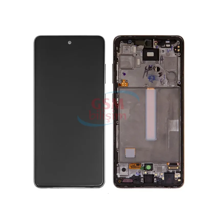 Samsung A52 Lcd Ekran Violet (Çıtalı)(Orijinal)(Servis)