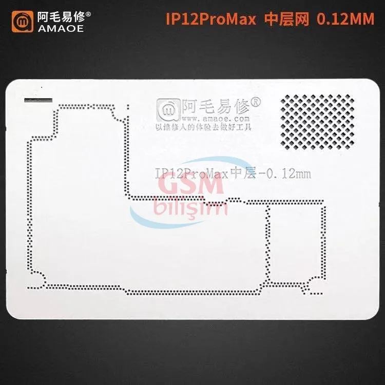 Amaoe iPhone 12 Pro Max Anakart Lehimleme Kalıbı